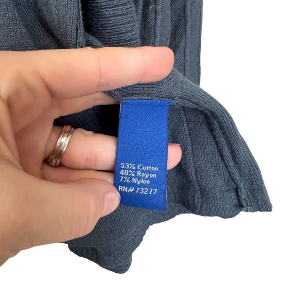 Apt 9 ribbed green open front cardigan size medium - Picture 3 of 6